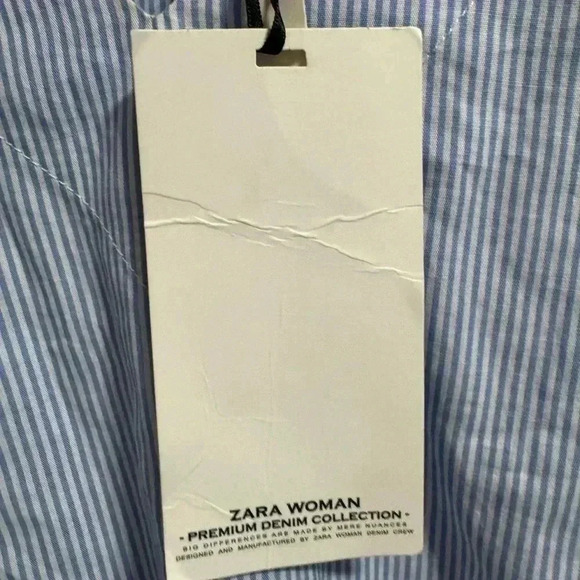 Zara Premium Collection Bell Sleeve Blouse Size Large - Picture 4 of 7